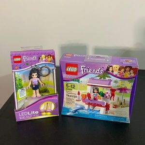 NWT—Lego Friends—Emma’s Lifeguard Post and an Emma LED Lite